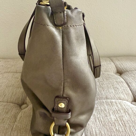 Coach - Ashley Metallic Leather Handbag - Picture 6 of 10